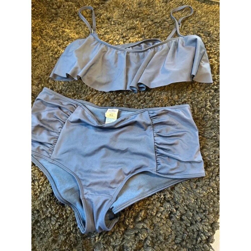 Hollister two-piece navy swimsuit
